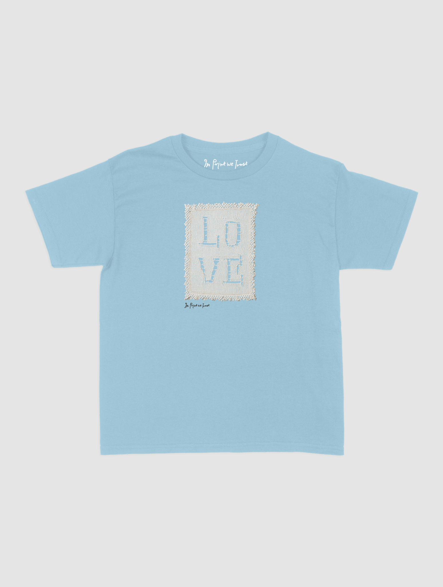 love crochet baby tee - In Print We Trust