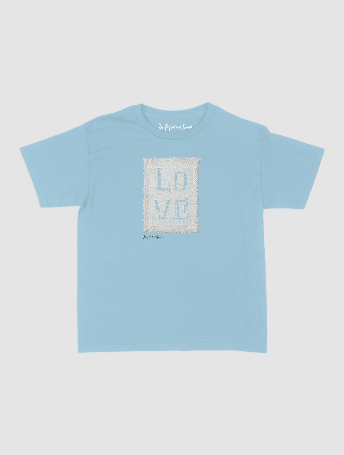 love crochet baby tee - In Print We Trust