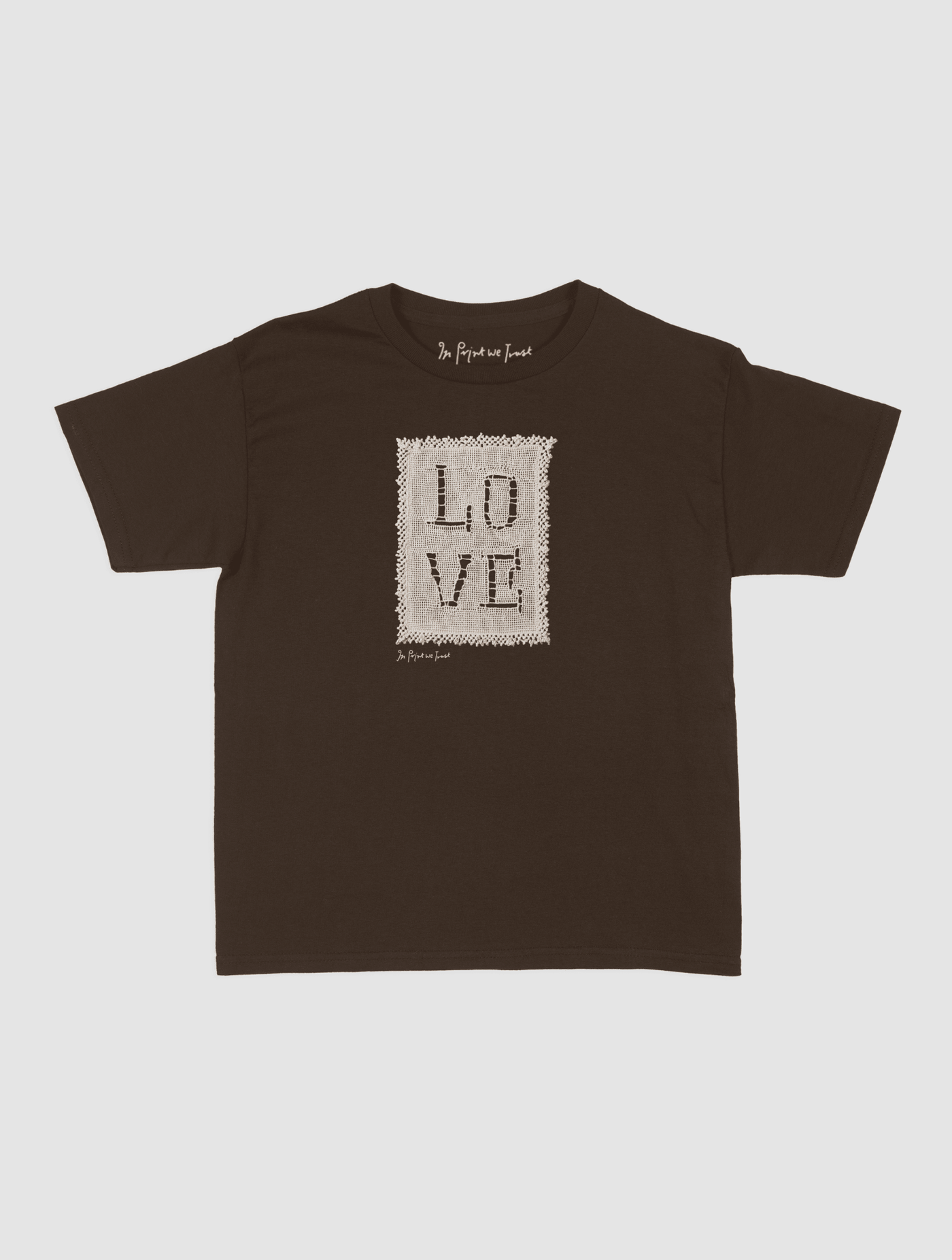 love crochet baby tee - In Print We Trust