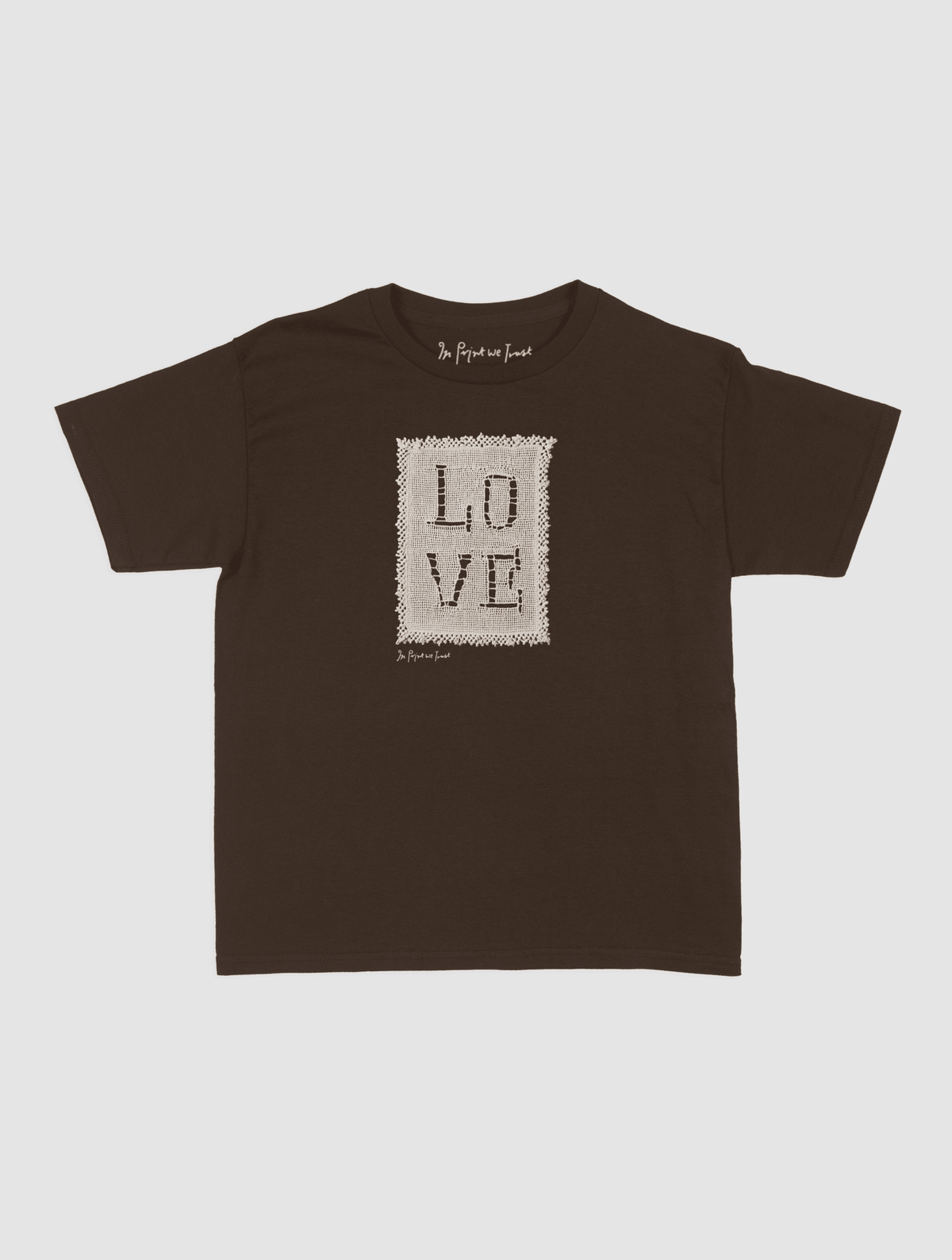 love crochet baby tee - In Print We Trust