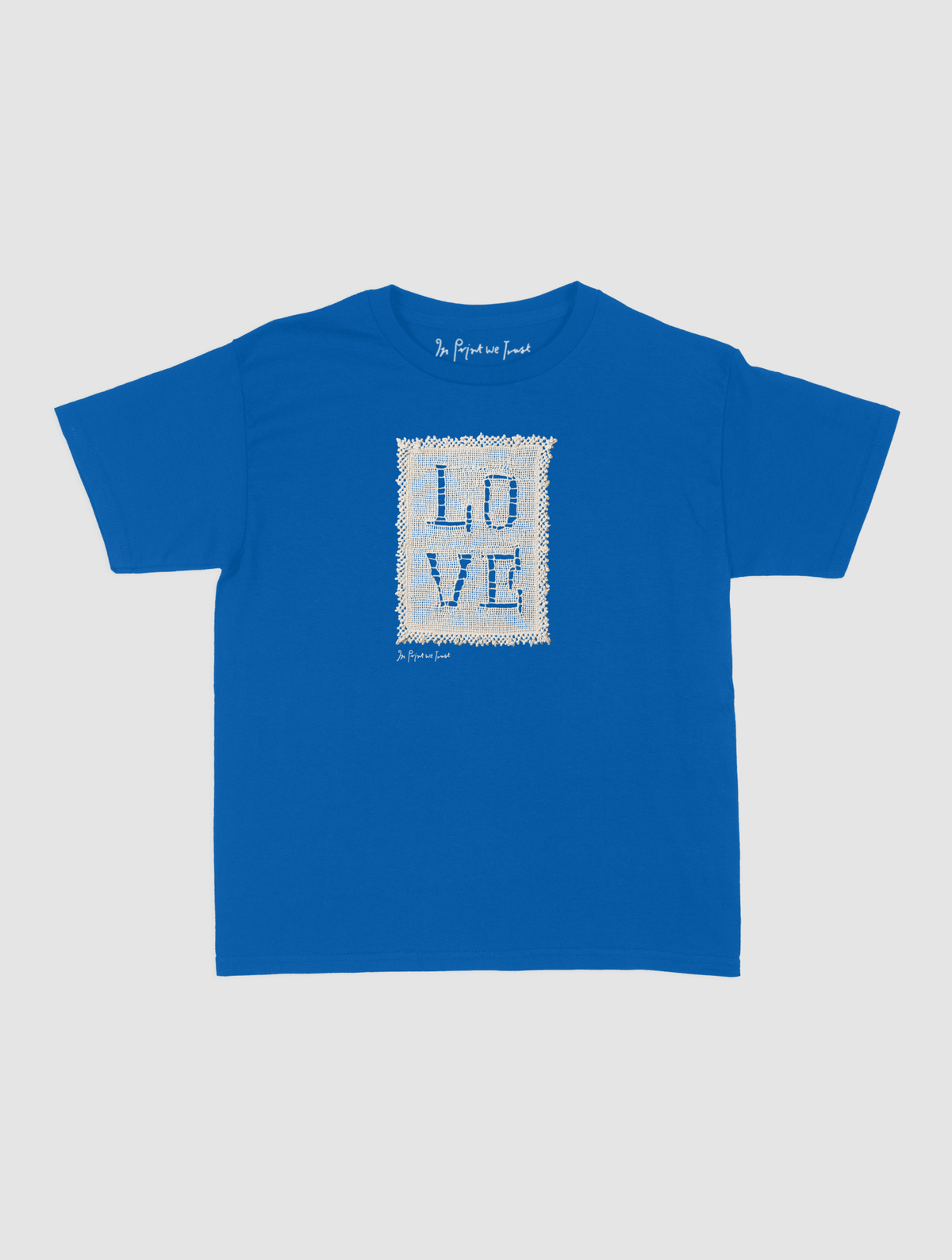 love crochet baby tee - In Print We Trust