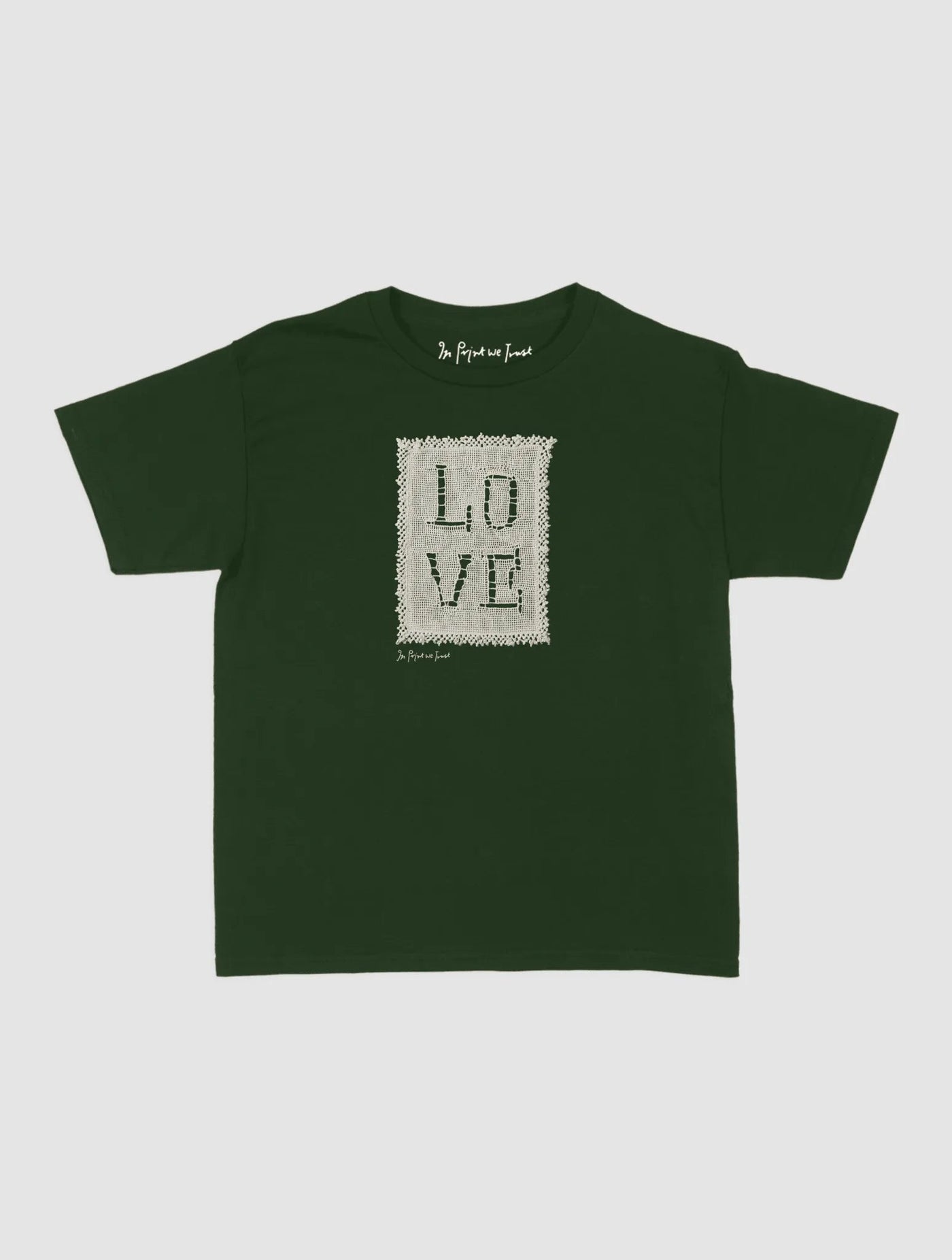 love crochet baby tee - In Print We Trust