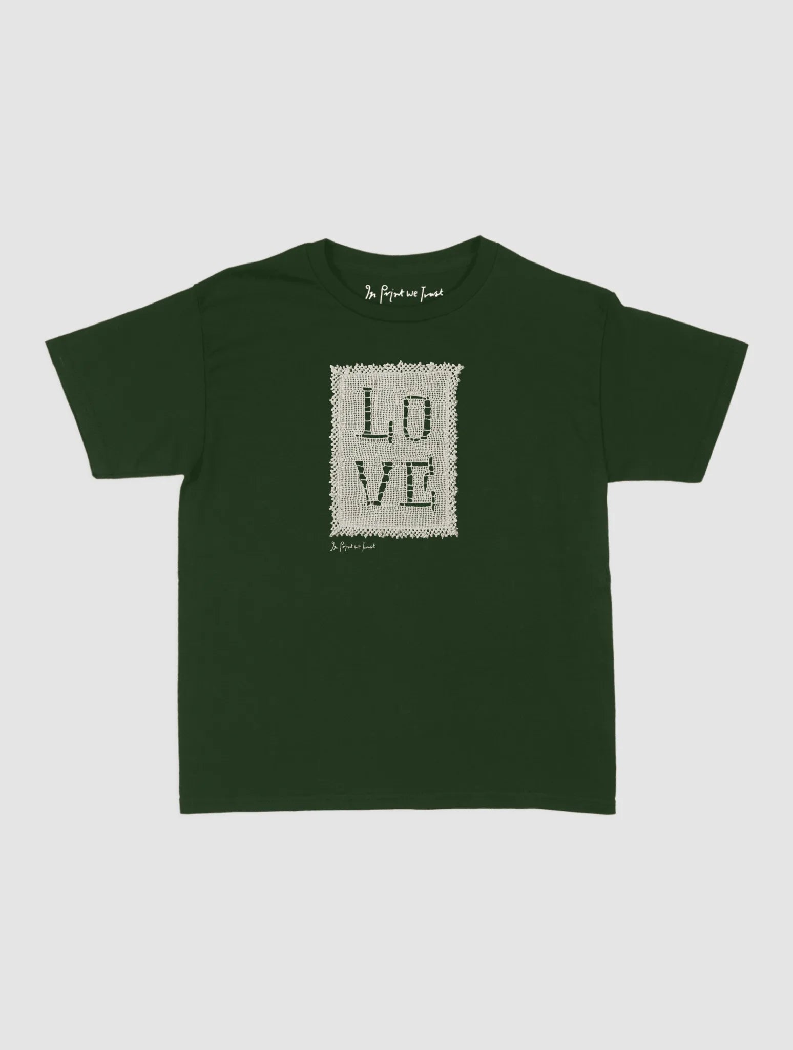 love crochet baby tee - In Print We Trust