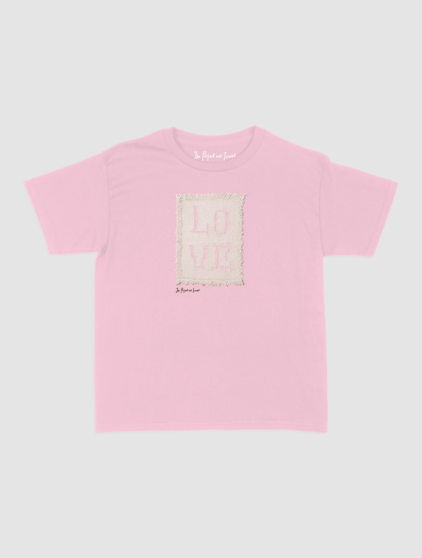 love crochet baby tee - In Print We Trust