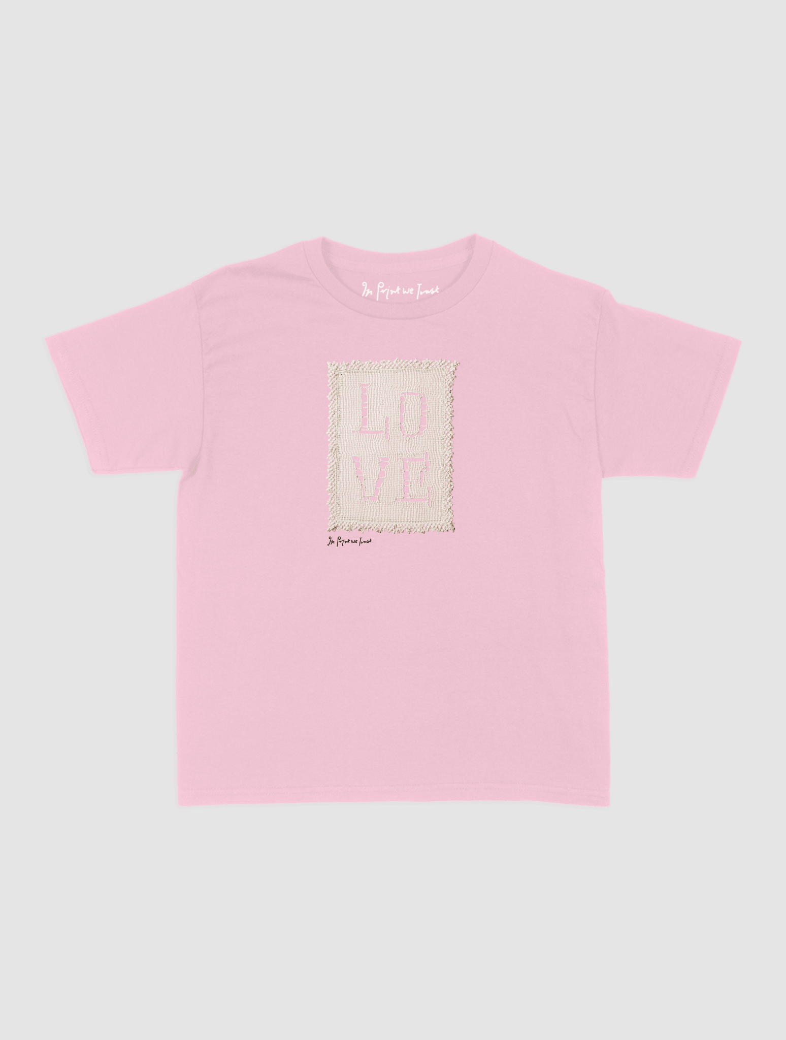 love crochet baby tee - In Print We Trust