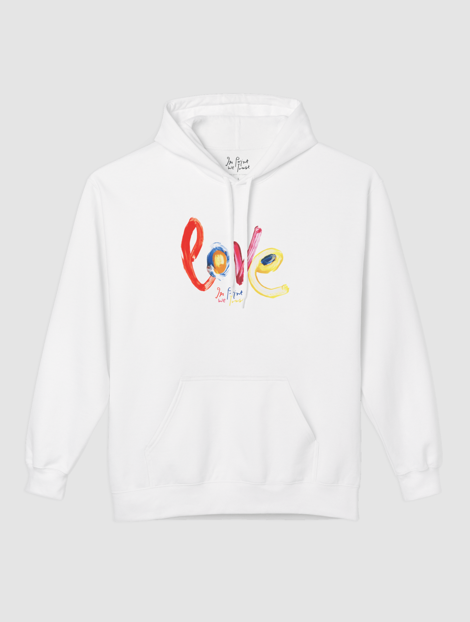 love hoodie - In Print We Trust