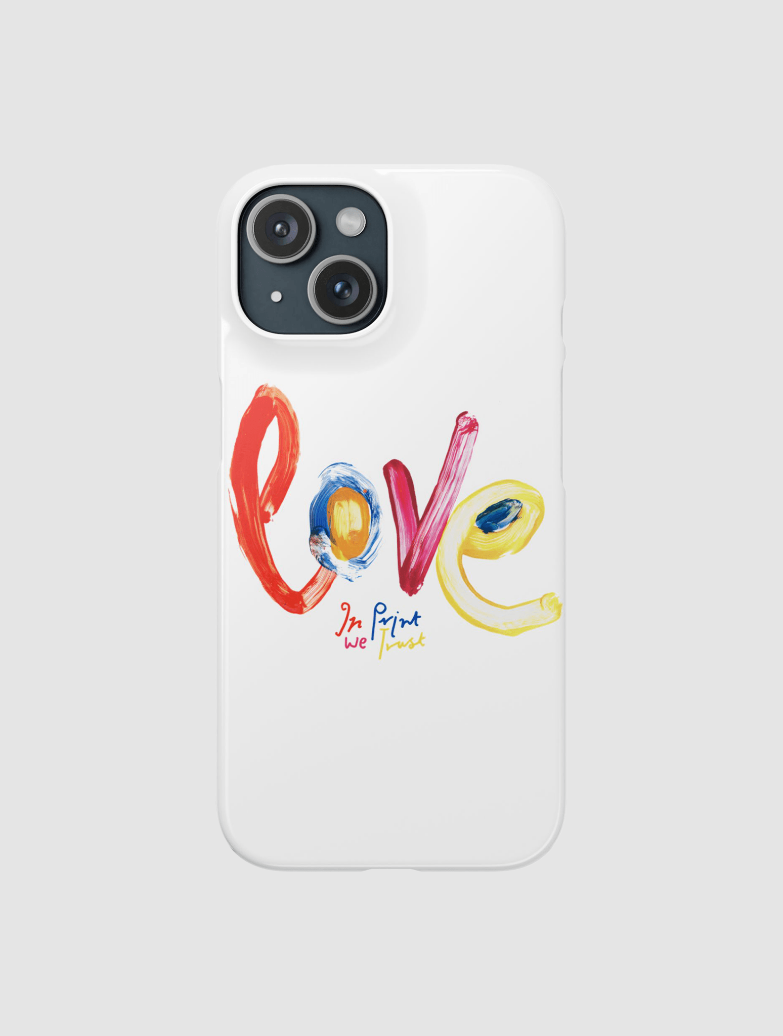 love iPhone case - In Print We Trust