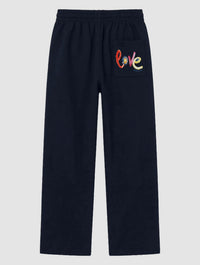 love navy sweatpants - In Print We Trust