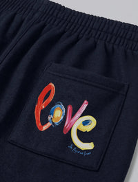 love navy sweatpants - In Print We Trust