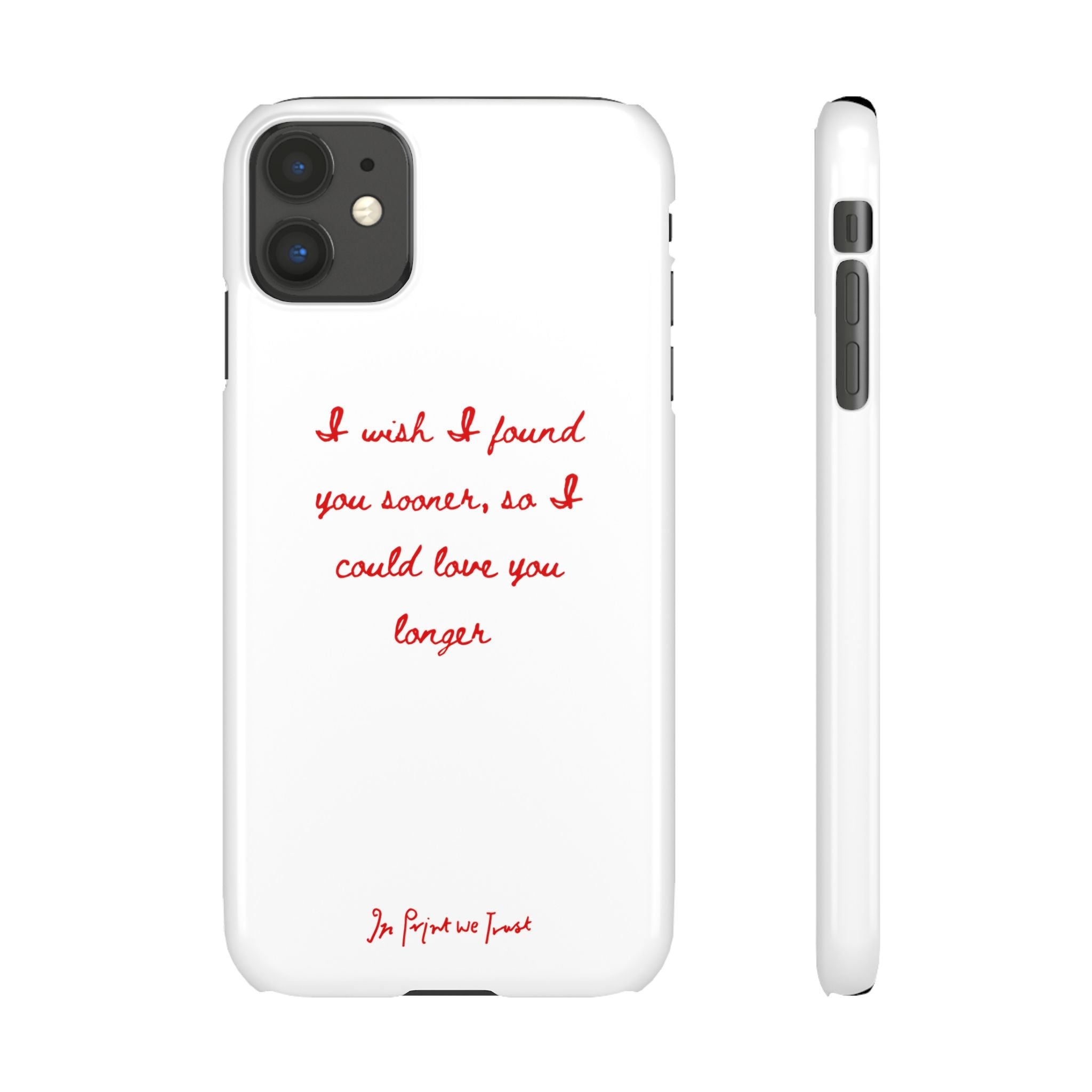 love you longer iPhone case - In Print We Trust