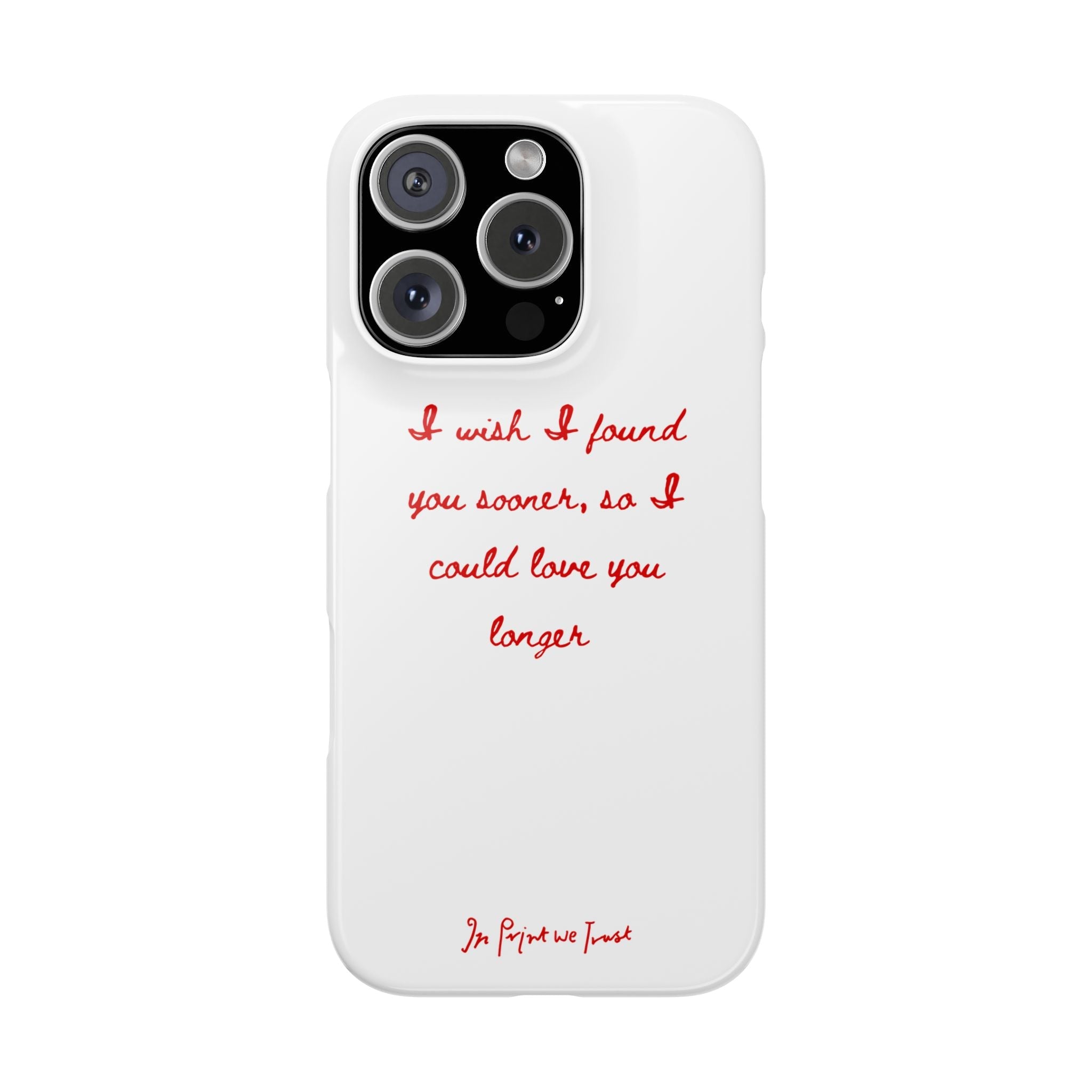 love you longer iPhone case - In Print We Trust