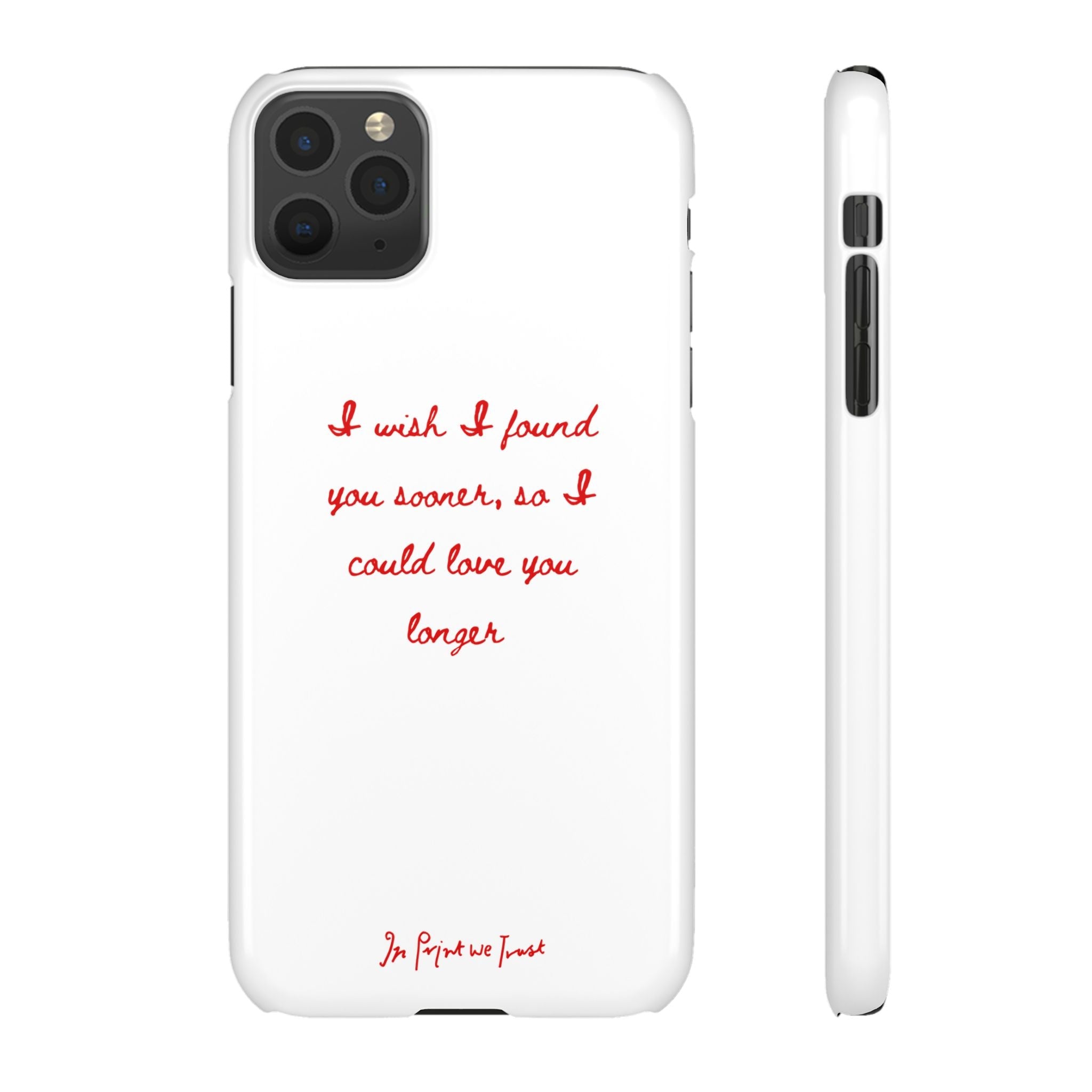 love you longer iPhone case - In Print We Trust