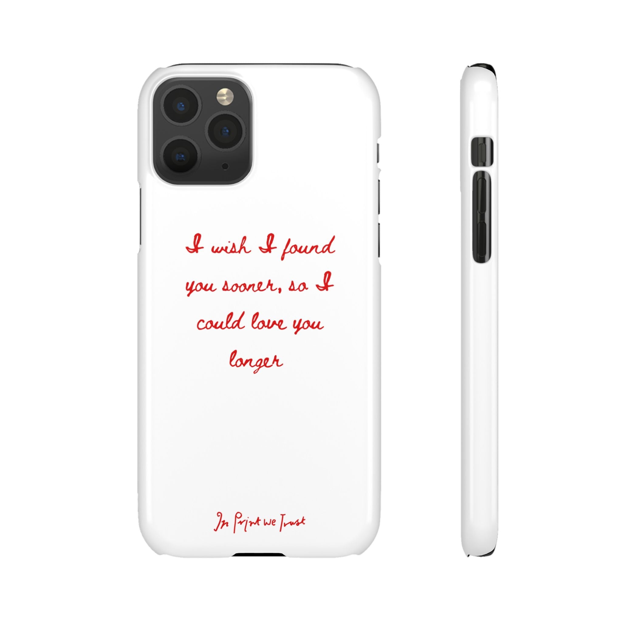 love you longer iPhone case - In Print We Trust