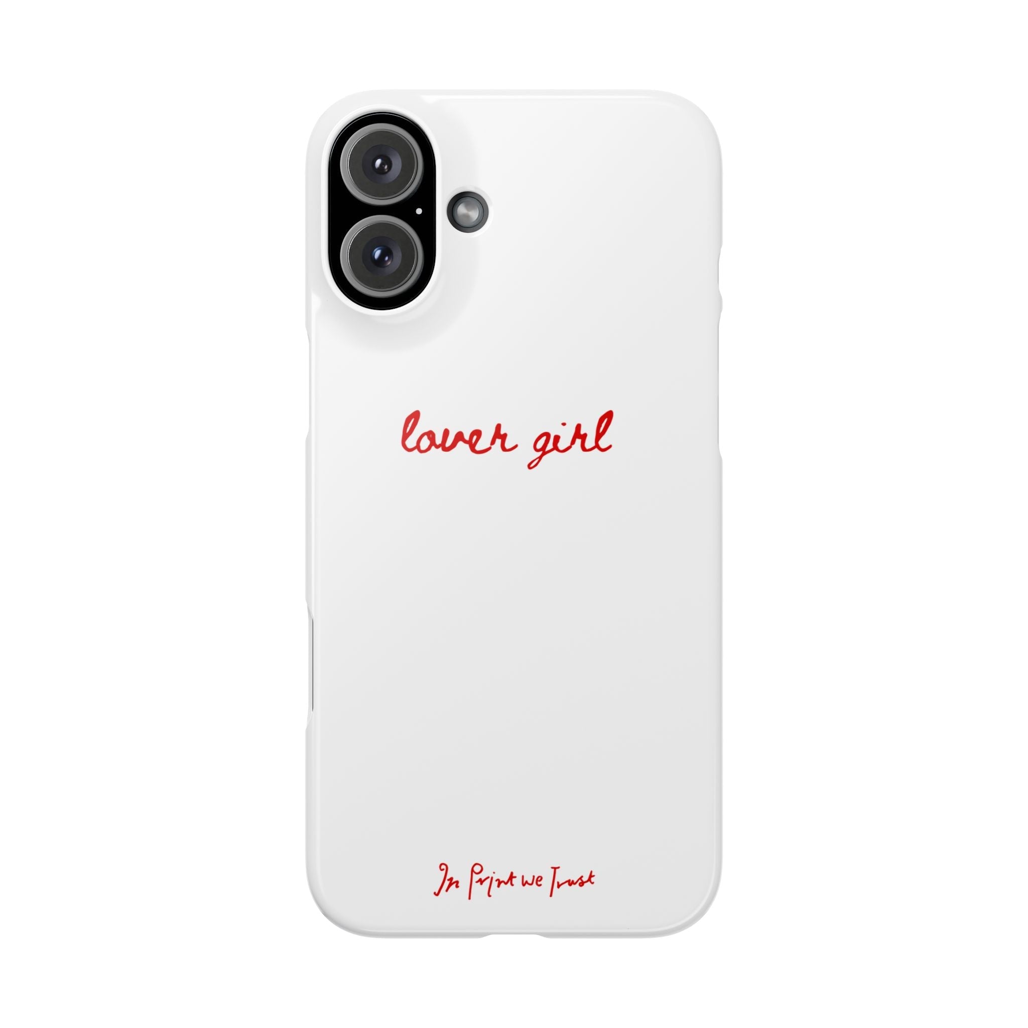 lover girl iPhone case - In Print We Trust