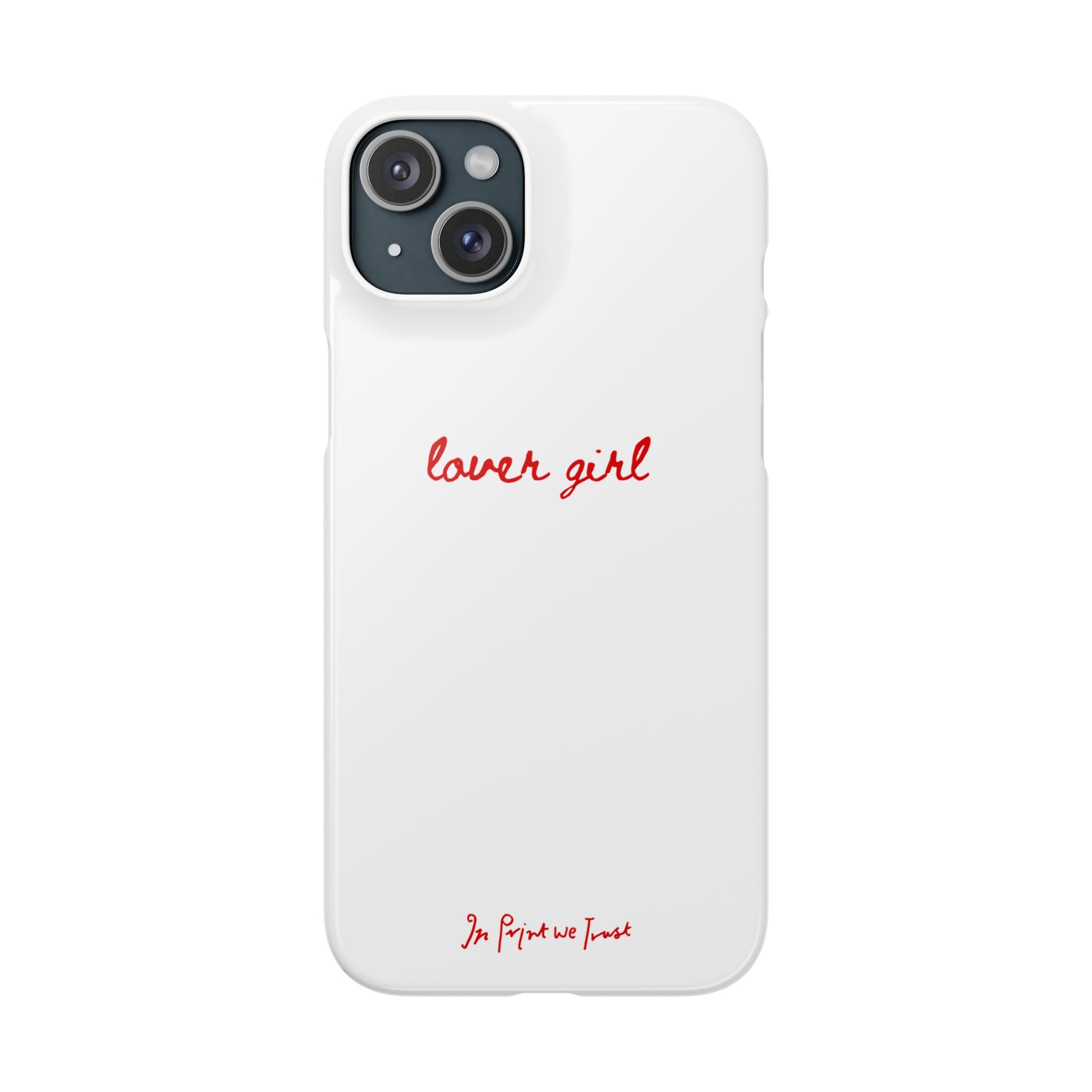 lover girl iPhone case - In Print We Trust