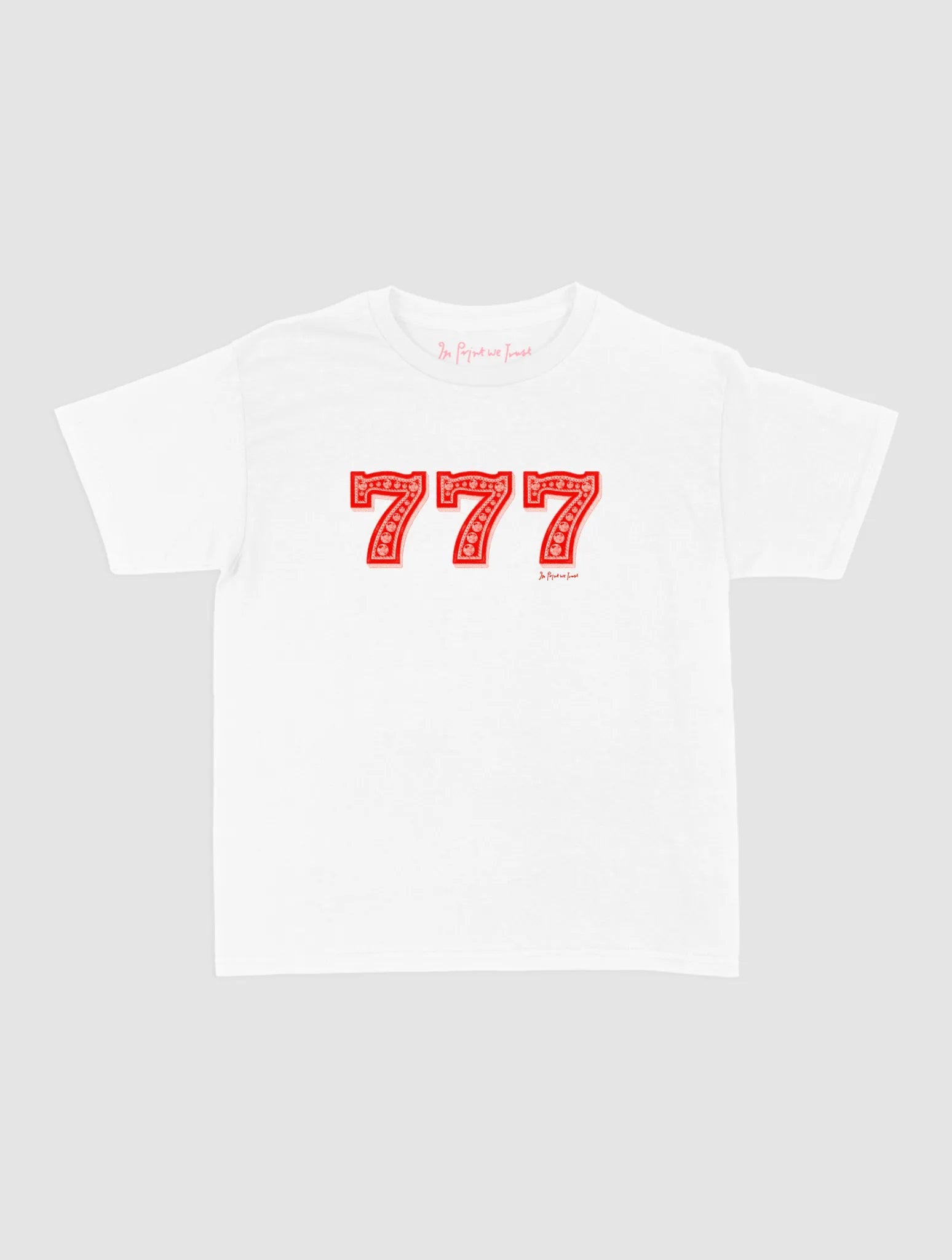 lucky 7s baby tee - In Print We Trust