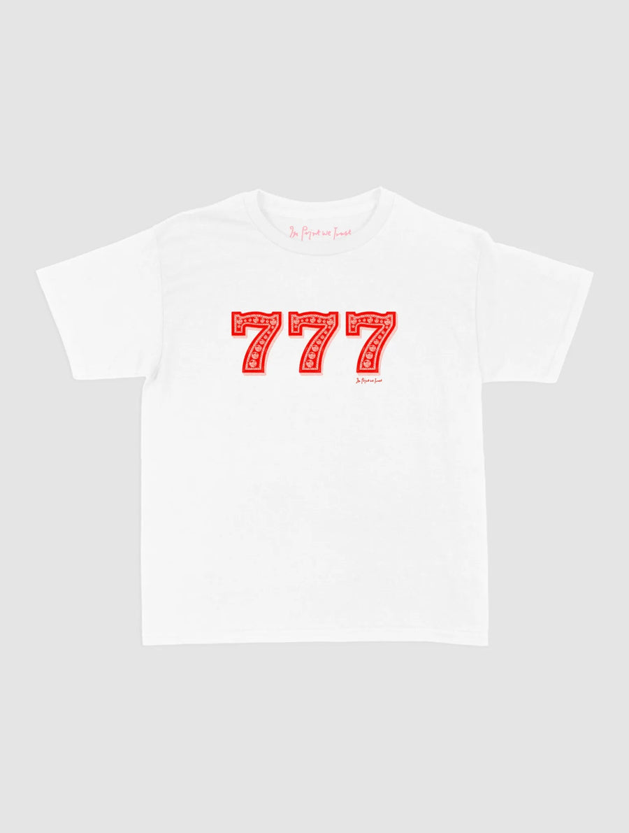 lucky 7s baby tee - In Print We Trust