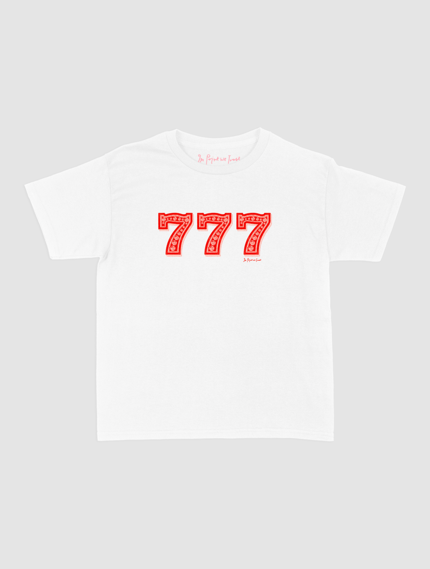 lucky 7s baby tee - In Print We Trust