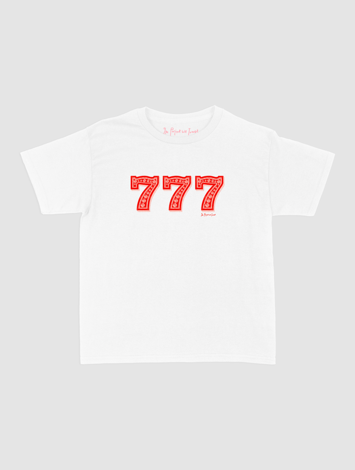 lucky 7s baby tee - In Print We Trust