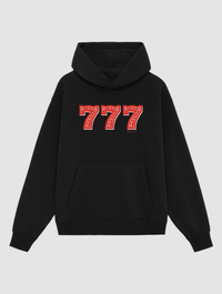 lucky 7s black hoodie - In Print We Trust