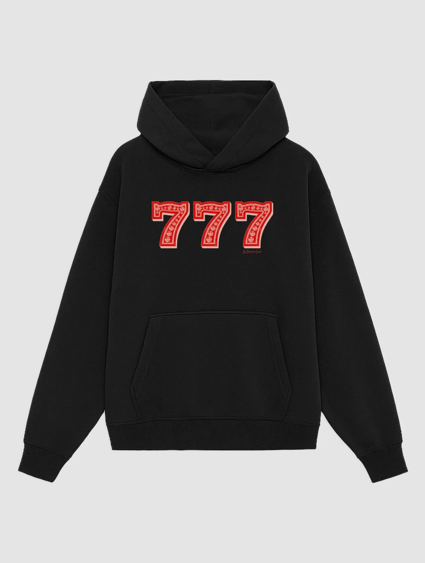 lucky 7s black hoodie - In Print We Trust