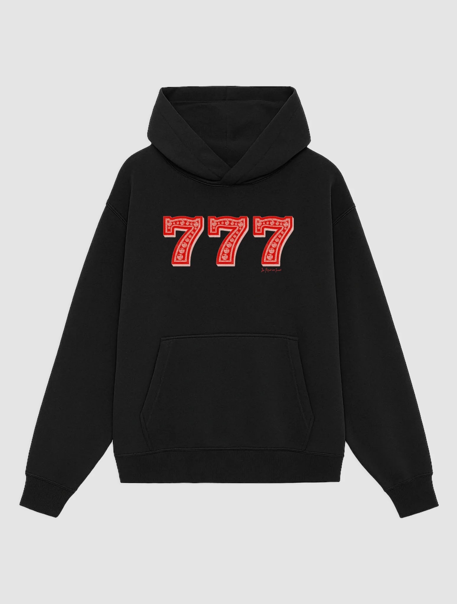 lucky 7s black hoodie - In Print We Trust