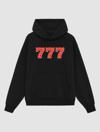 lucky 7s black hoodie - In Print We Trust