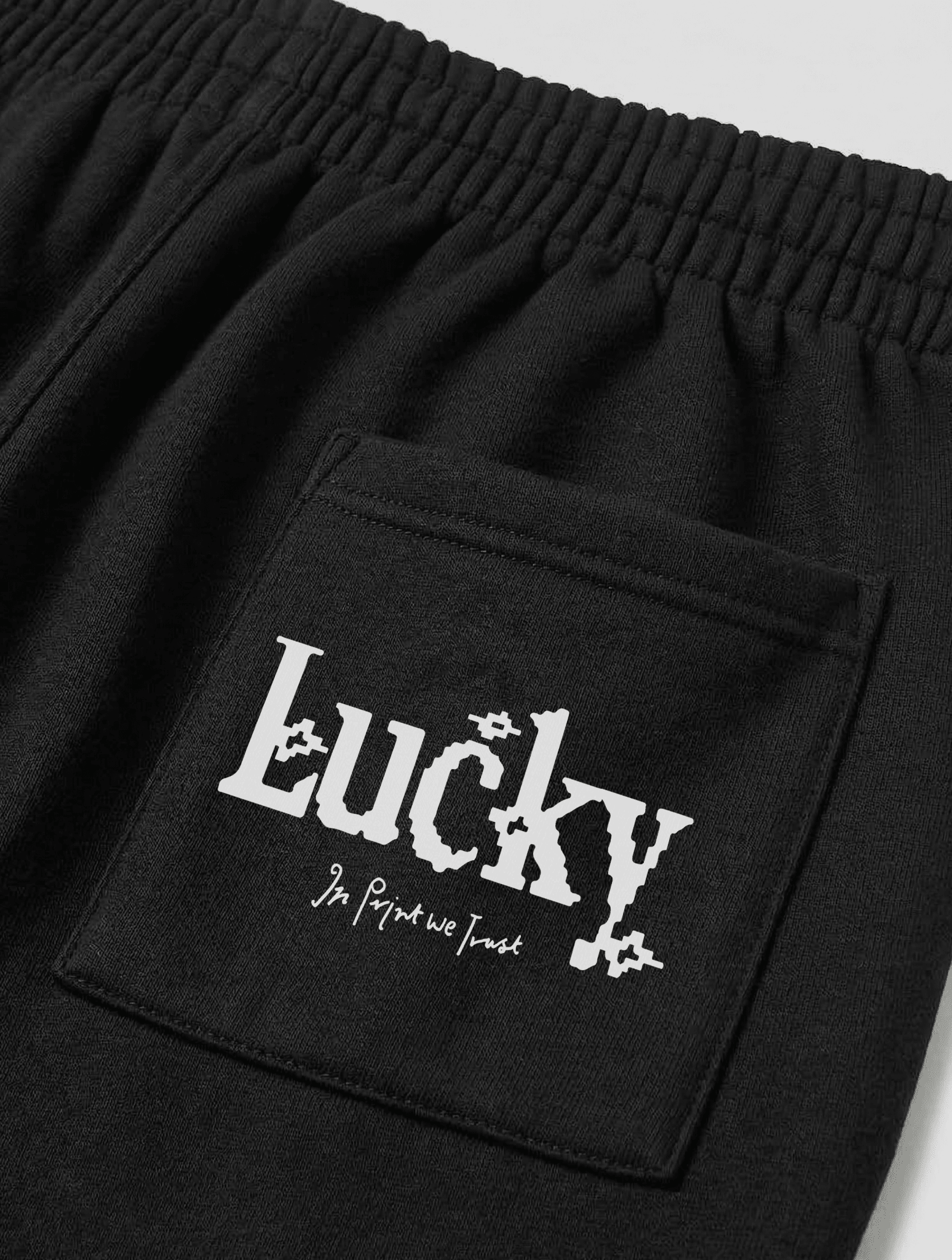 lucky black sweatpants - In Print We Trust