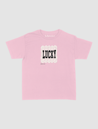 lucky crochet baby tee - In Print We Trust