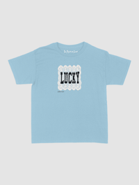 lucky crochet baby tee - In Print We Trust