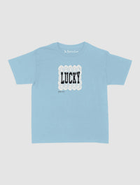 lucky crochet baby tee - In Print We Trust