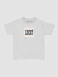 lucky crochet baby tee - In Print We Trust