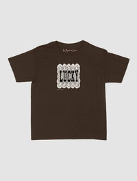 lucky crochet baby tee - In Print We Trust