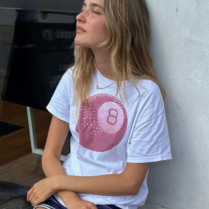 lucky shot baby tee - In Print We Trust