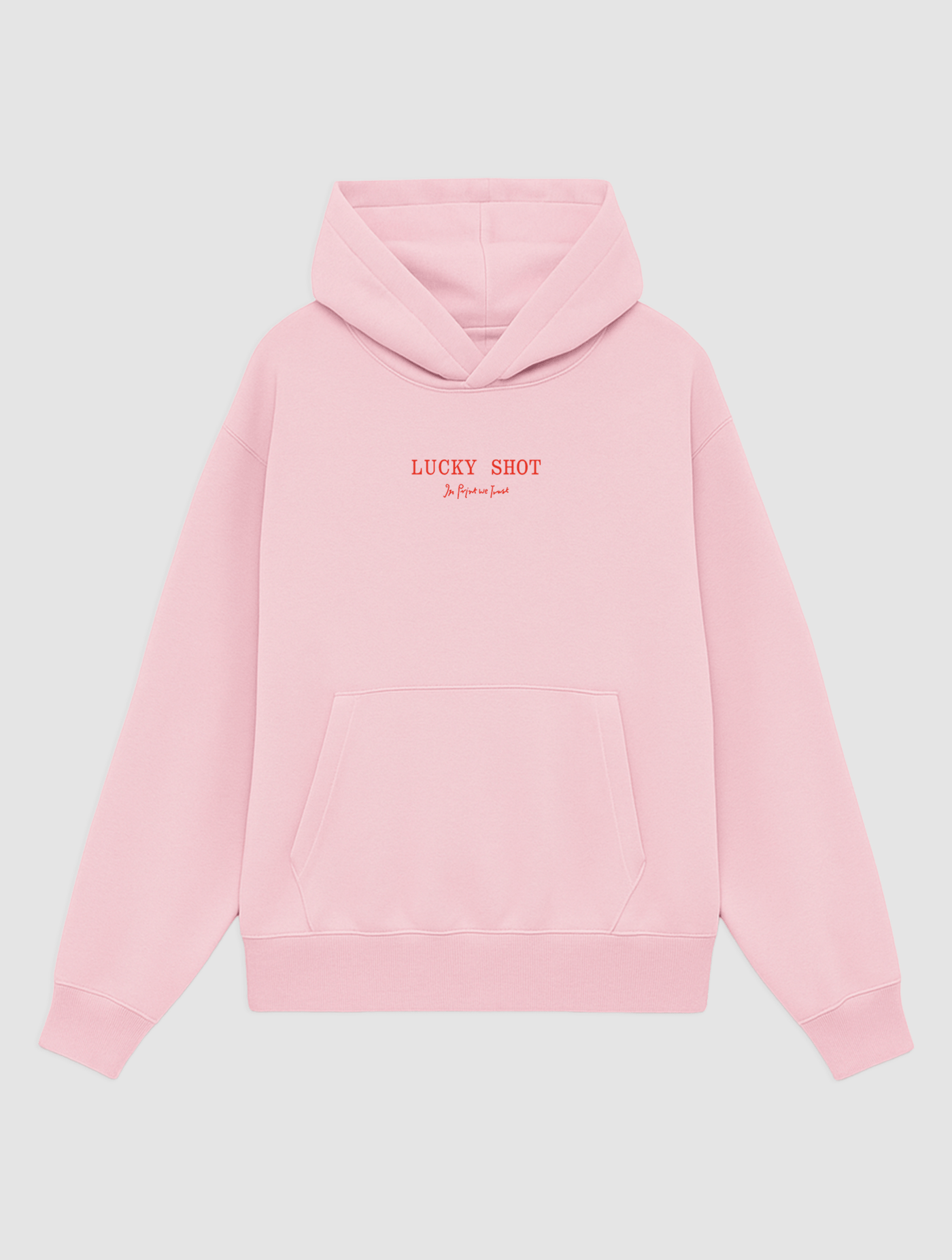 lucky shot pink hoodie - In Print We Trust