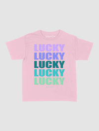 lucky x 5 baby tee - In Print We Trust