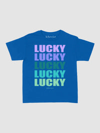 lucky x 5 baby tee - In Print We Trust
