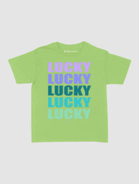 lucky x 5 baby tee - In Print We Trust