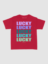 lucky x 5 baby tee - In Print We Trust