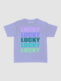 lucky x 5 baby tee - In Print We Trust