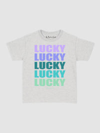 lucky x 5 baby tee - In Print We Trust