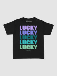 lucky x 5 baby tee - In Print We Trust