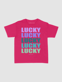 lucky x 5 baby tee - In Print We Trust