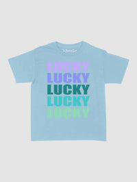 lucky x 5 baby tee - In Print We Trust