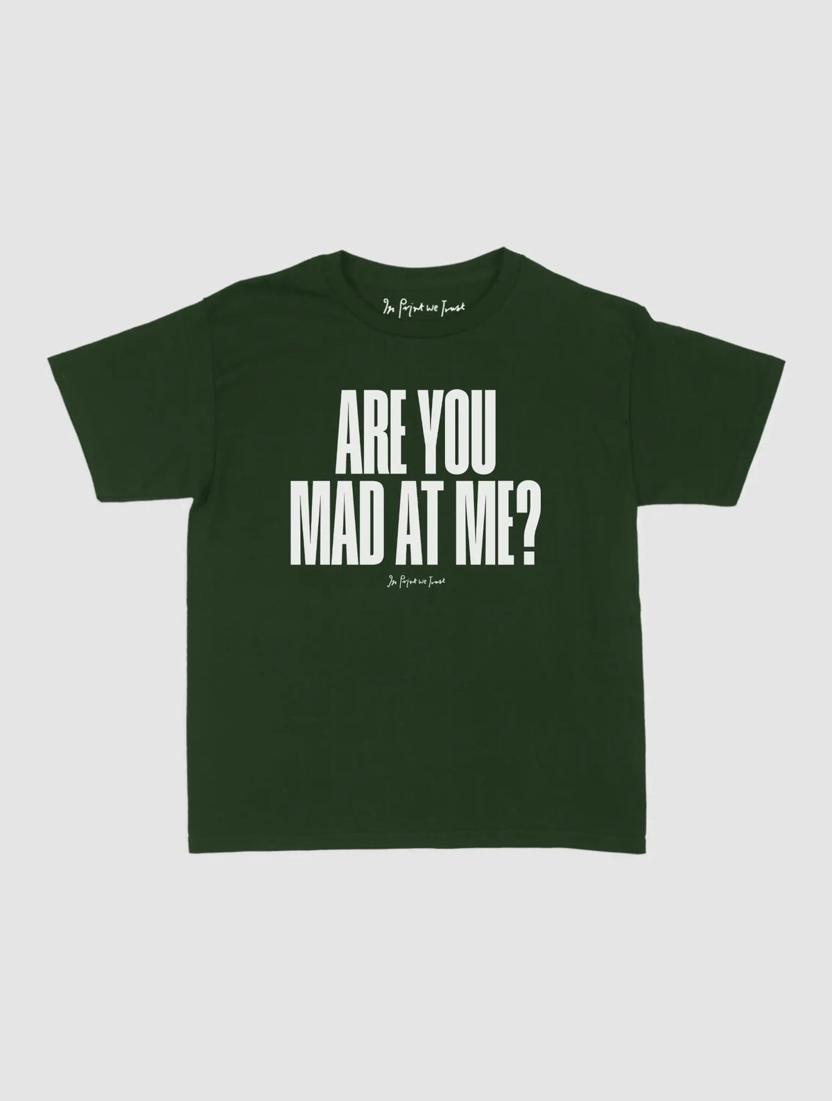 mad at me baby tee - In Print We Trust