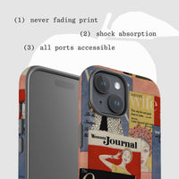 magazine tough iPhone case - In Print We Trust