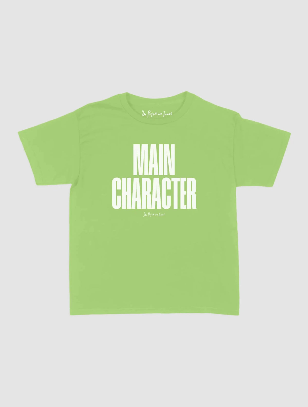 main character baby tee - In Print We Trust