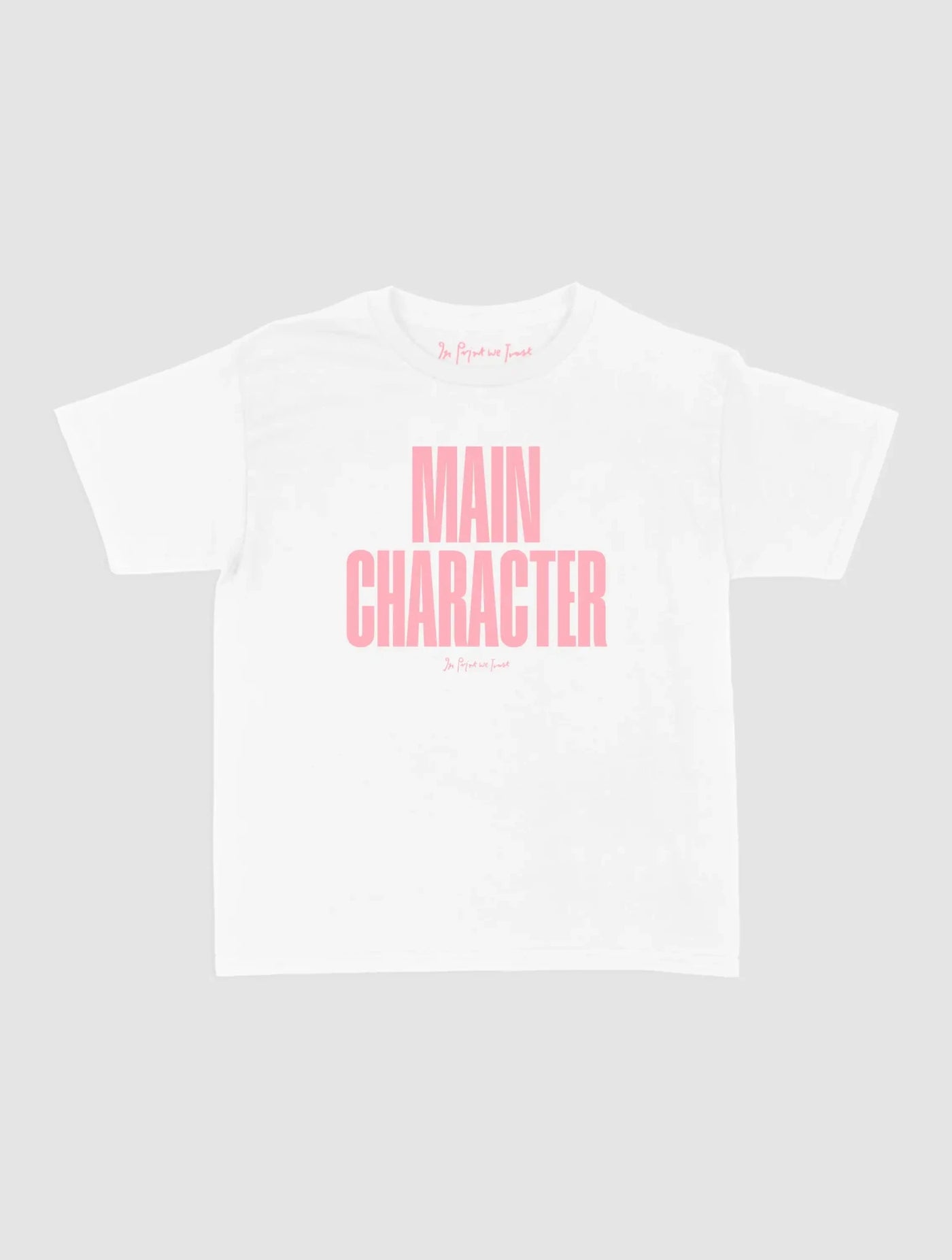main character baby tee - In Print We Trust