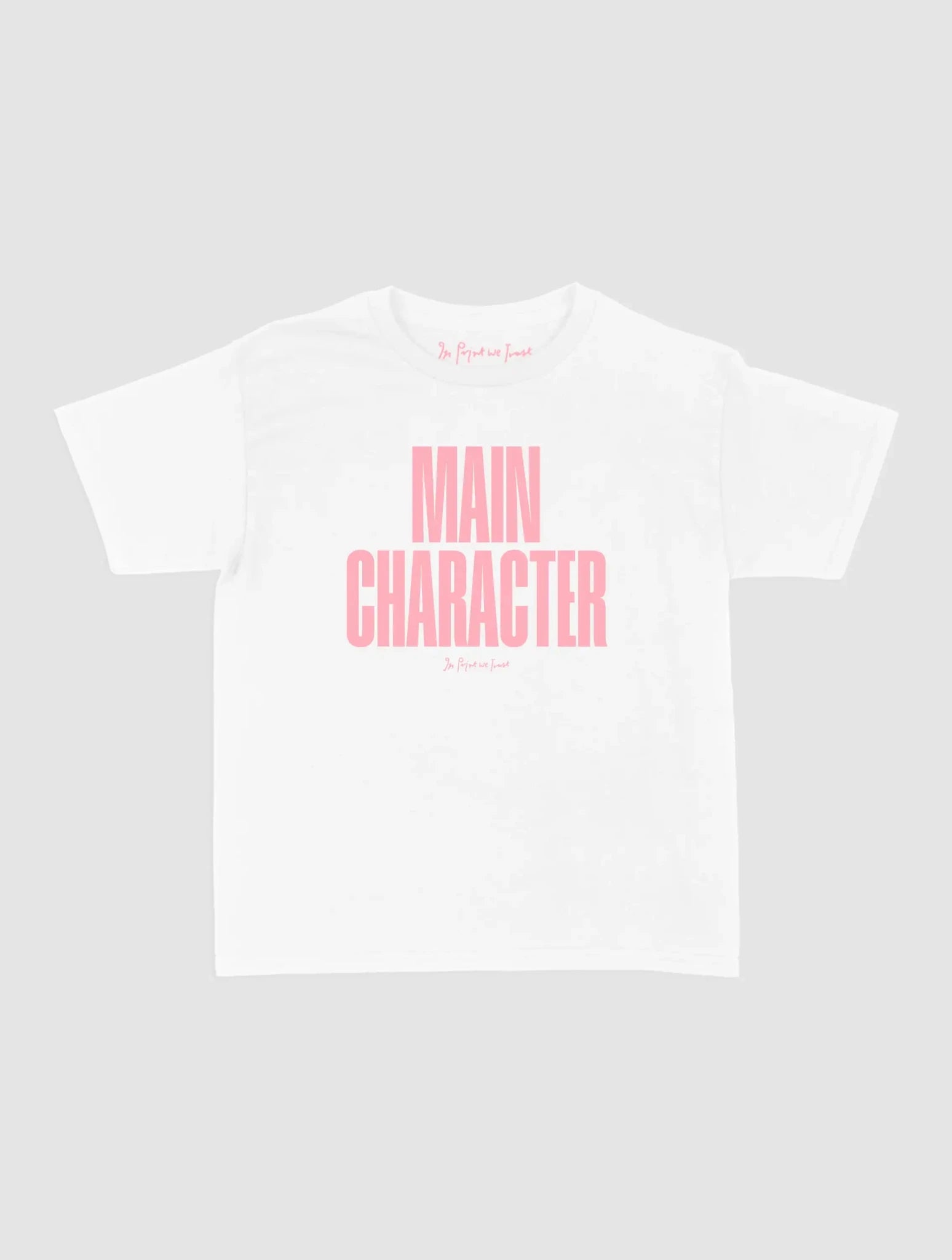 main character baby tee - In Print We Trust