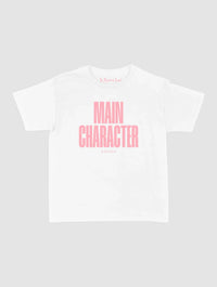 main character baby tee - In Print We Trust